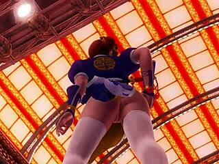 Doa-ka-f11 w dances nude in panties and topless