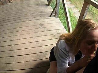 Black Lynn films Vicky Sixxx sucking me in a public place 😍