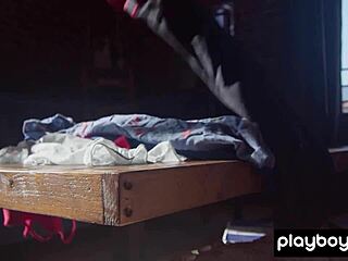 hot blonde teen strips and fingers wet pussy