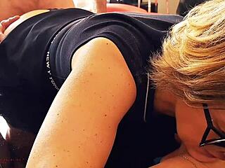 she thought it was just cleaning until wild doggystyle hit her