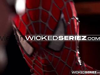 Watch Rikki Six ride monster cock in Avengers XXX parody scene 3