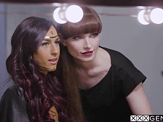 Natalie Mars and Khloe Kay bang photographer Adriana Chechik hard