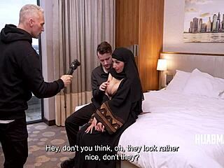 Hey, watch debt collectors wreck this hijab milf Aaliyah Yasin