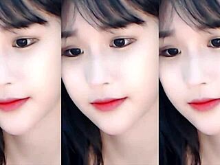 귀여운 중국 소녀가 섹시한 타이트한 옷으로 춤춘다 😘