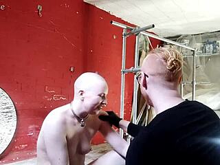 before and after the device bondage session backstage