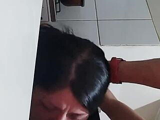 Latina milf fucked while cooking?