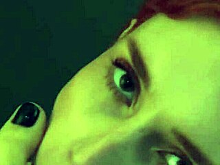 This bitch controls you with her pussy and feet! Suck her tits and lick her toes!