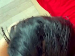 She SUCKS his cock and balls, loving warm CUM on skin