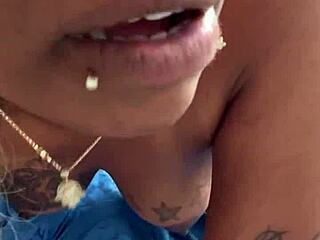 blonde ebony duo sucking and banging big cock for creampie fun 😜