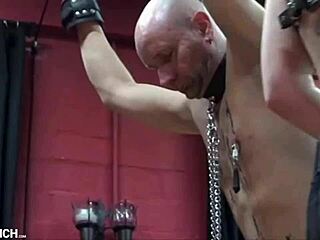 nippelfolter for slaves with clamps and wax! 😱