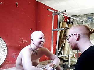 before and after the device bondage session backstage