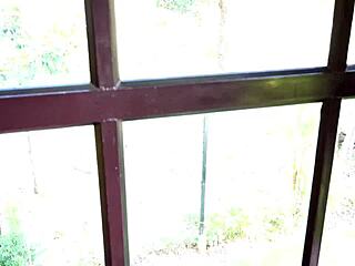 Public bath rough fuck till creampie with fit couple!