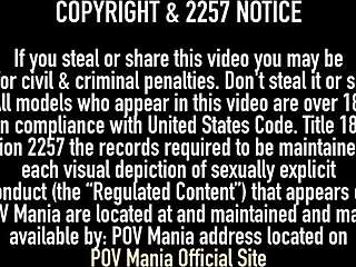 miles longs casually cums on ember reigns' hands after her sloppy blowjob with big ass milf