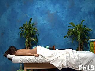 check this hot 18-year-old chick getting oiled up for wild sex