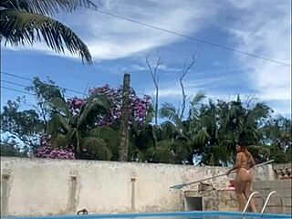 Exhibitionist Flashes Big Pussy All Day to Workers