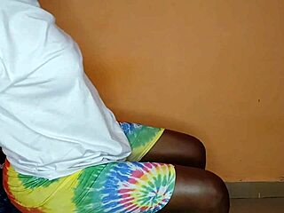 Ebony Teen's Tight Pussy in Doggy Style