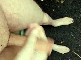 Amateur Risks Public Masturbation Outdoors At Midday With Monster Cock In POV