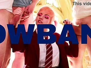 Pelirroja británica follada duro y empapada en semen pegajoso