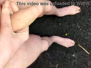 Amateur Risks Public Masturbation Outdoors At Midday With Monster Cock In POV