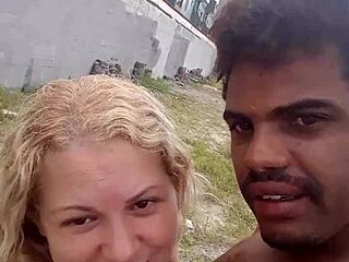 Alexander couple performs interracial blowjob with big cock