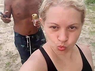 Alexander couple performs interracial blowjob with big cock