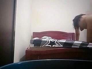 my stepmom waits for hubby for a threesome, but we sneak a quick fuck