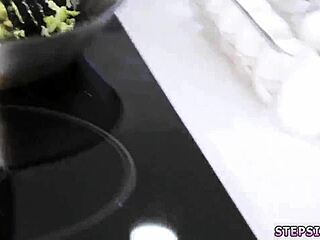 Family contest turns wild with cute teen threesome action!