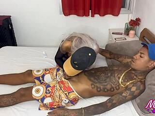 I love how this skinny tattooed slut enjoys anal fingering and creampies