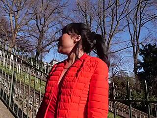 Bianca Belle Flashes Her Small Tits In Public Memory