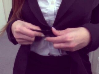 kanna kitayama, asian boss with big tits, gets blowjob in office