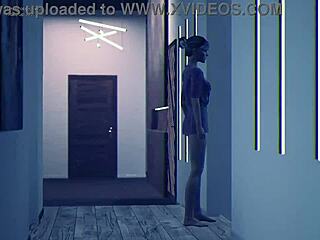 In this modern luxury game, she gives a blowjob to a monster cock