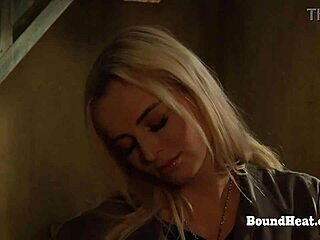 Look Out! Bent Over Lesbian Slave Gets Fingered and Spanked Hard!  