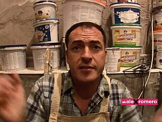 busty housewife can't resist the plumber's monster cock