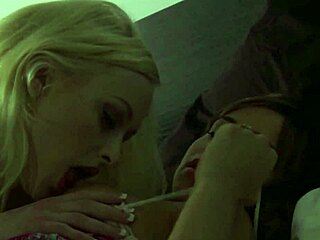 blonde lesbian craves strap on sex