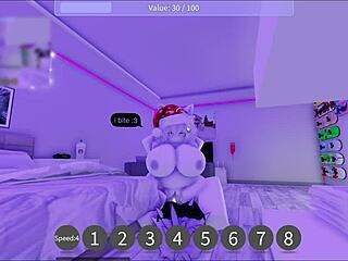 Having fun in a condominium on roblox game