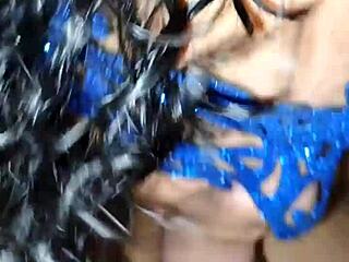 hey, watch this hot homemade anal blowjob with hairy natural tits and lingerie, ending in a cumshot orgasm