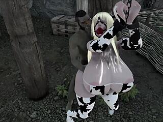 elves and orcs adventure with big tits