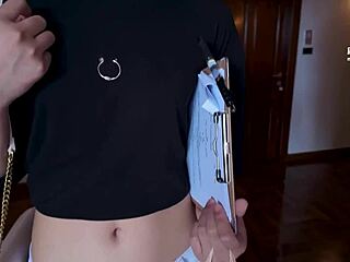 I cant help but ask my cute landlady for sex