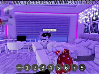 Having fun in a condominium on roblox game