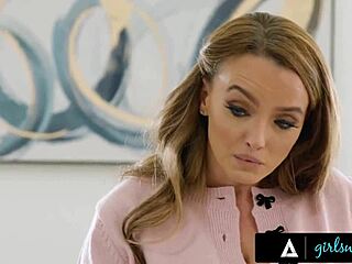 Wanna see MILF Pristine Edge dominate stepbae Natalie Brooks with her pussy? Girlsway got it!