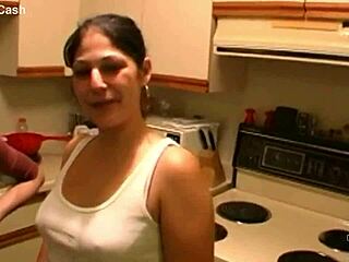 18yo native american girlfriends tag team blowjob on big black cock for fun