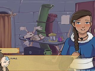 Follada dura en juego parodia de Four Elements Trainer