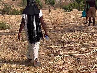 Did we hike from the river to the mountain top just to have intense doggystyle sex with that ebony babe in a quickie threesome?