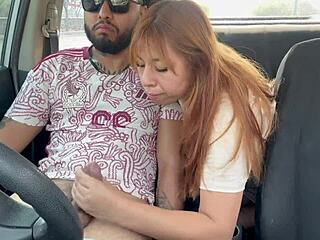 helping the taxi driver relax on the street