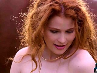 hey, check out gorgeous redhead milf heidi romanova in a steamy outdoor solo for playboy