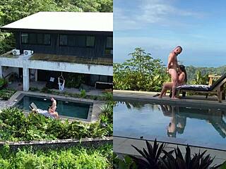 Sexo Real Al Aire Libre Con Múltiples Ángulos Y Corrida Facial