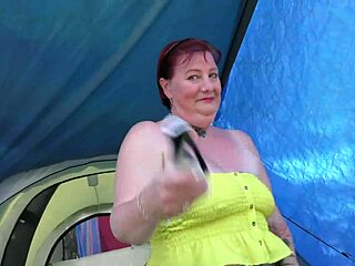 i can't believe i did this public display at the holiday park as a submissive milf