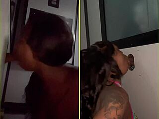 sucking strangers at gloryhole?