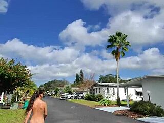 i have compilation of walking naked while hiking outdoors