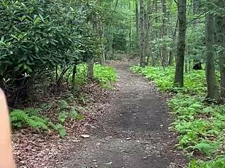 i have compilation of walking naked while hiking outdoors